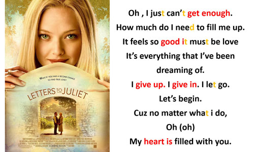 电影《Letters to Juliet》片头曲